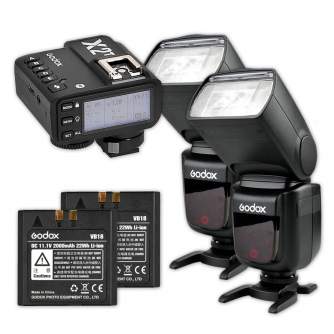 Вспышки на камеру - Godox Speedlite V860II Canon Duo X2 Trigger Kit - быстрый заказ от производителя