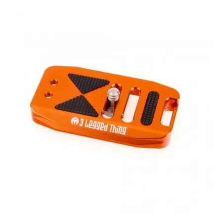 3 Legged Thing 70mm Base Plate with screen slope and strap connector. Compatible with Arca Swiss Koper BASE70 C