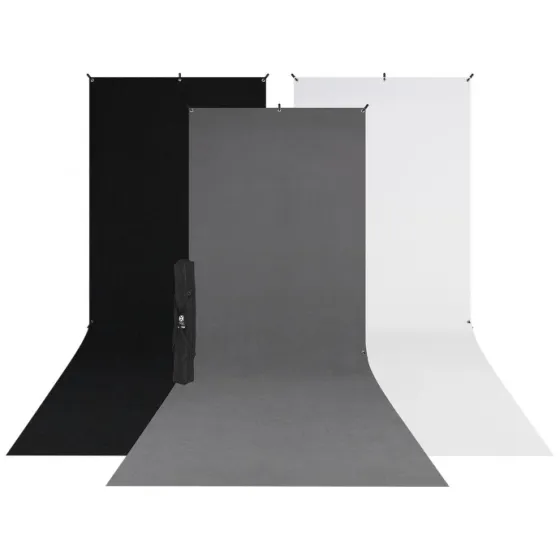 Westcott X Drop 3 Pack Sweep Backdrop Kit (5 x 12) 615SK