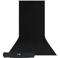 Background Set with Holder - Westcott X-Drop Wrinkle-Resistant Backdrop Kit - Rich Black Sweep (5 x 12) - quick order from manufacturerBackground Set with Holder - Westcott X-Drop Wrinkle-Resistant Backdrop Kit - Rich Black Sweep (5 x 12) - quick order from manufacturer
