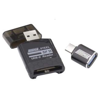 New products - Hoodman Steel Superspeed SD/Micro SD UHS-II Enabled Card Reader - quick order from manufacturer