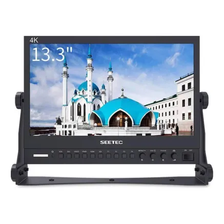 Feelworld SEETEC 13.3 Aluminum Design IPS 1920x1080 Pro Broadcast LCD Monitor with 3G SDI HDMI AV P133 9HSD