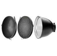 Barndoors Snoots & Grids - Westcott 70-Degree Wide Reflector with Honeycomb Grids (Bowens Mount) - quick order from manufacturerBarndoors Snoots & Grids - Westcott 70-Degree Wide Reflector with Honeycomb Grids (Bowens Mount) - quick order from manufacturer