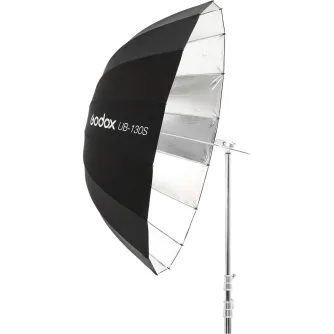 Foto lietussargi - Godox 130cm Parabolic Umbrella Black&Silver - ātri pasūtīt no ražotāja