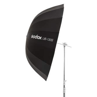 Foto lietussargi - Godox 130cm Parabolic Umbrella Black&Silver - ātri pasūtīt no ražotāja