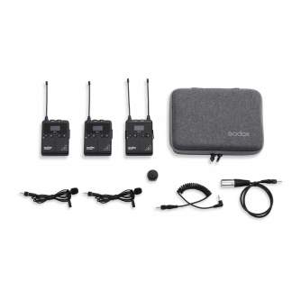 Новые товары - Godox UHF Wireless & Lavalier Microphone dubbelkit (2x TX1 /1x RX1 /2x LMS-12 AXL) - быстрый заказ от производите