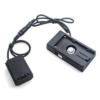 Kameru akumulatori - Caruba Sony NP-FZ100 Full Decoding Dummy Battery + F970 Battery Gusset (straight cable) - ātri pasūtīt no ražotāja