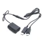 DC adapteriai - Caruba Sony NP-FZ100 Full Decoding Dummy Battery + 5V 2A dual USB cable - быстрый заказ от производителя