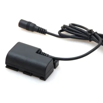 Dummy baterijas & DC adapteri - Caruba Canon LP-E6 Full Decoding Dummy Battery (straight cable) - ātri pasūtīt no ražotāja