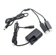 Dummy Batteries & DC Couplers - Caruba Canon LP-E6 Full Decoding Dummy Battery +5V 2A Dual USB cable - quick order from manufacturerDummy Batteries & DC Couplers - Caruba Canon LP-E6 Full Decoding Dummy Battery +5V 2A Dual USB cable - quick order from manufacturer