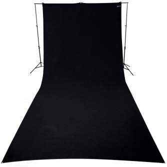Backgrounds - Westcott Wrinkle-Resistant Backdrop - Black (2,7 x 6,1m) - quick order from manufacturer