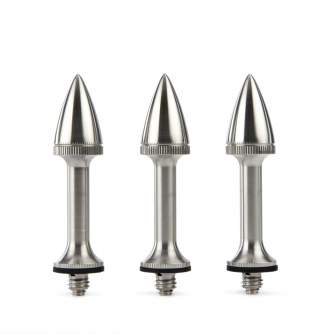 Tripod Accessories - 3 Legged Thing Stilettoz Set of 3 long spikes (1/4"-20 screws and 3/8" compatibl - quick order from manufacturer