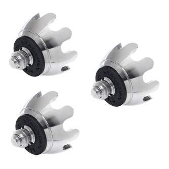 Tripod Accessories - 3 Legged Thing Clawz Set of 3 load-spreading feet (1/4"-20 screws and 3/8" - quick order from manufacturer
