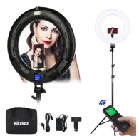 LED кольцевая лампа - Viltrox VL-600T LED Ring Light Kit with Stand - Bi-color - быстрый заказ от производителяLED кольцевая лампа - Viltrox VL-600T LED Ring Light Kit with Stand - Bi-color - быстрый заказ от производителя