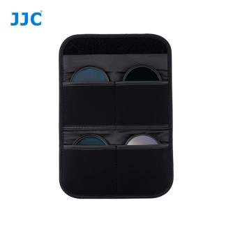 Filter Case - JJC FP-K4S Grey Filter Pouch holds 4 filters up to 58mm - quick order from manufacturer
