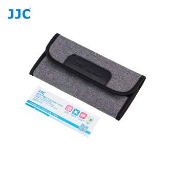 Filter Case - JJC FP-K4S Grey Filter Pouch holds 4 filters up to 58mm - quick order from manufacturer