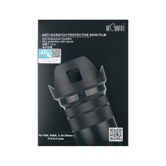 Sortimenta jaunumi - JJC KS-Z2450SK Shadow Black Anti-Scratch Protective Skin Film for Nikon NIKKOR Z 24-50mm f/4-6.3 Lens - ātri pasūtīt no ražotāja