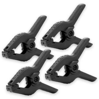 New products - Caruba Background Clamp Black Large (4 pieces) - quick order from manufacturer