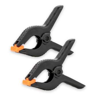 New products - Caruba Background Clamp Black/Orange Large (2 pieces) - quick order from manufacturer
