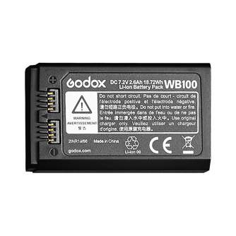 Sortimenta jaunumi - Godox WB100 Spare Battery For AD100Pro - ātri pasūtīt no ražotāja