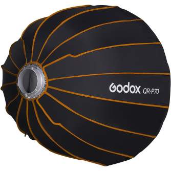 Softboksi - Godox Quick Release Parabolic Softbox QR P70 Bowens - быстрый заказ от производителя