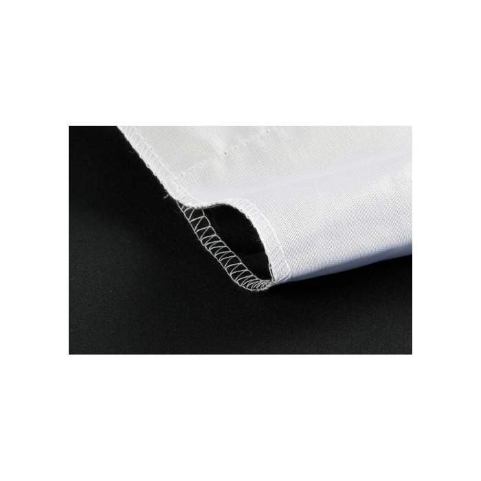 Backgrounds - StudioKing Background Cloth 2,7x5 m White/Black - buy today in store and with delivery