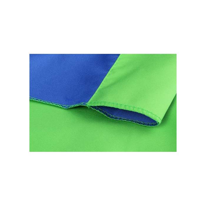 Backgrounds - StudioKing Background Cloth 2,7x5 m Blue/Green - buy today in store and with delivery