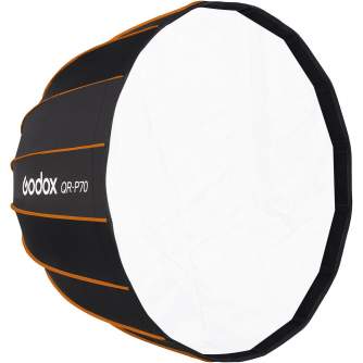 Softboksi - Godox Quick Release Parabolic Softbox QR-PG70 Godox Mount - быстрый заказ от производителя