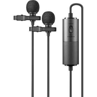 Microphones - Godox Omnidirectional Dual Lavalier Microphone LMD-40C - quick order from manufacturer