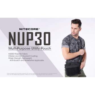 New products - Nitecore NUP30 Multi-purpose utility pouch attached to the MOLLE System or for cross-body carry - quick order from manufacturer