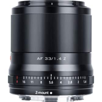 Sortimenta jaunumi - Viltrox Z-33 F1.4 AF Nikon Z-Mount APS-C - ātri pasūtīt no ražotāja