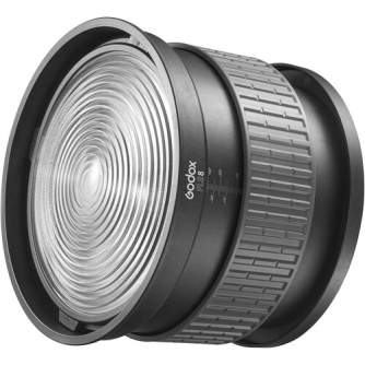 LED Gredzenveida lampas - Godox Fresnel lens (Bowens mount) 8 inch - perc šodien veikalā un ar piegādi