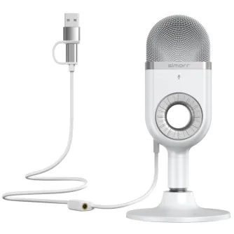 Podkāstu mikrofoni - SmallRig 3492 simorr Wave U1 USB Condenser Microphone (White) - ātri pasūtīt no ražotāja