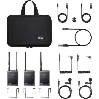 Wireless Lavalier Microphones - Godox WMicS1 Pro Kit 2 - quick order from manufacturer