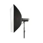 Годо́кс SL100D LED Video Light Two Light Kit на черном штативе с софтбоксом, идеально подходит для профессиональной фотографии и видеосъемки.