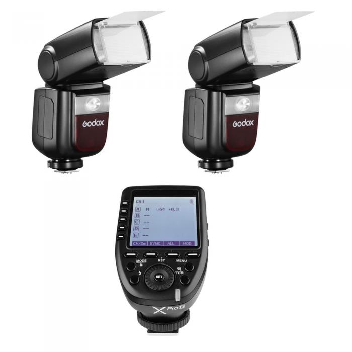 Flashes On Camera Lights - Godox Speedlite V860III Canon Duo X-PRO Trigger Kit - quick order from manufacturer