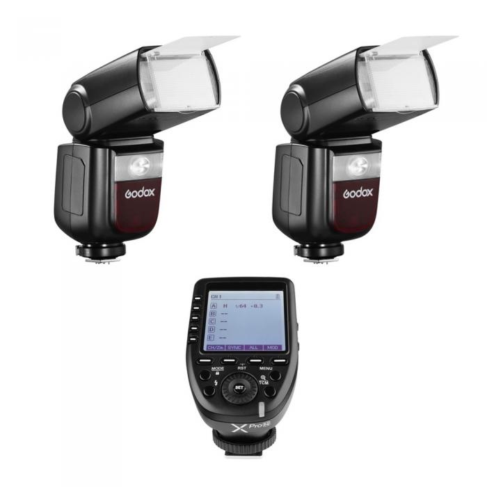 Flashes On Camera Lights - Godox Speedlite V860III Sony Duo X-PRO Trigger Kit - quick order from manufacturer