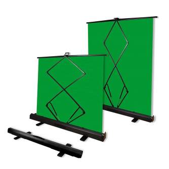 Background Set with Holder - Caruba Rollup Greenscreen 200x200cm - quick order from manufacturer