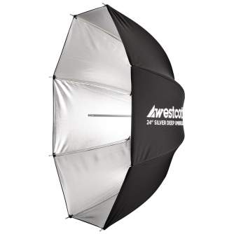 New products - Westcott Deep Umbrella - Silver Bounce (24") - quick order from manufacturer