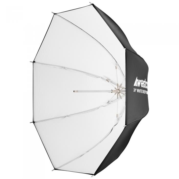New products - Westcott Deep Umbrella - White Bounce (24") - quick order from manufacturer