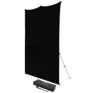 Комплект фона с держателями - Westcott X-Drop Pro Wrinkle-Resistant Backdrop Kit - Rich Black (8 x 8) - быстрый заказ от произвКомплект фона с держателями - Westcott X-Drop Pro Wrinkle-Resistant Backdrop Kit - Rich Black (8 x 8) - быстрый заказ от произв