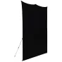 Background Set with Holder - Westcott X-Drop Pro Wrinkle-Resistant Backdrop Kit - Rich Black (8 x 8) - quick order from manufacturer