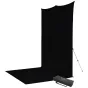 Комплект фона с держателями - Westcott X-Drop Pro Wrinkle-Resistant Backdrop Kit - Rich Black Sweep (8 x 13) - быстрый заказ от