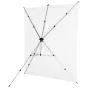 Background Set with Holder - Westcott X-Drop Pro Wrinkle-Resistant Backdrop Kit - High-Key White (8 x 8) - buy today in store and with delivery