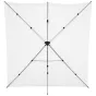 Background Set with Holder - Westcott X-Drop Pro Wrinkle-Resistant Backdrop Kit - High-Key White (8 x 8) - buy today in store and with delivery