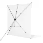Fonu komplekti ar turētāju - Westcott X-Drop Pro Kreukbestendige Achtergrond Kit - High Key White Sweep (8 x 13) - быстрый заказ