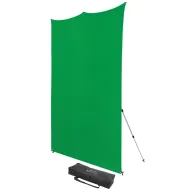 Комплект фона с держателями - Westcott X-Drop Pro Wrinkle-Resistant Backdrop Kit - Chroma-Key Green Screen (8 x 8) - быстрый заКомплект фона с держателями - Westcott X-Drop Pro Wrinkle-Resistant Backdrop Kit - Chroma-Key Green Screen (8 x 8) - быстрый за