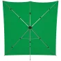 Fonu komplekti ar turētāju - Westcott X-Drop Pro Wrinkle-Resistant Backdrop Kit - Chroma-Key Green Screen (8 x 8) - ātri pasūtīt no ražotāja