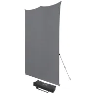 Background Set with Holder - Westcott X-Drop Pro Wrinkle-Resistant Backdrop Kit - Neutral Grey (8 x 8) - quick order from manufacturerBackground Set with Holder - Westcott X-Drop Pro Wrinkle-Resistant Backdrop Kit - Neutral Grey (8 x 8) - quick order from manufacturer