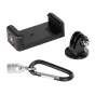 Fotopro X-Aircross 3 in 1 Monopod 160 Orange Carbon - легкий углеродный монопод с регулируемыми секциями, креплениями 1/4" и 3/8", и карабином для удобства переноски